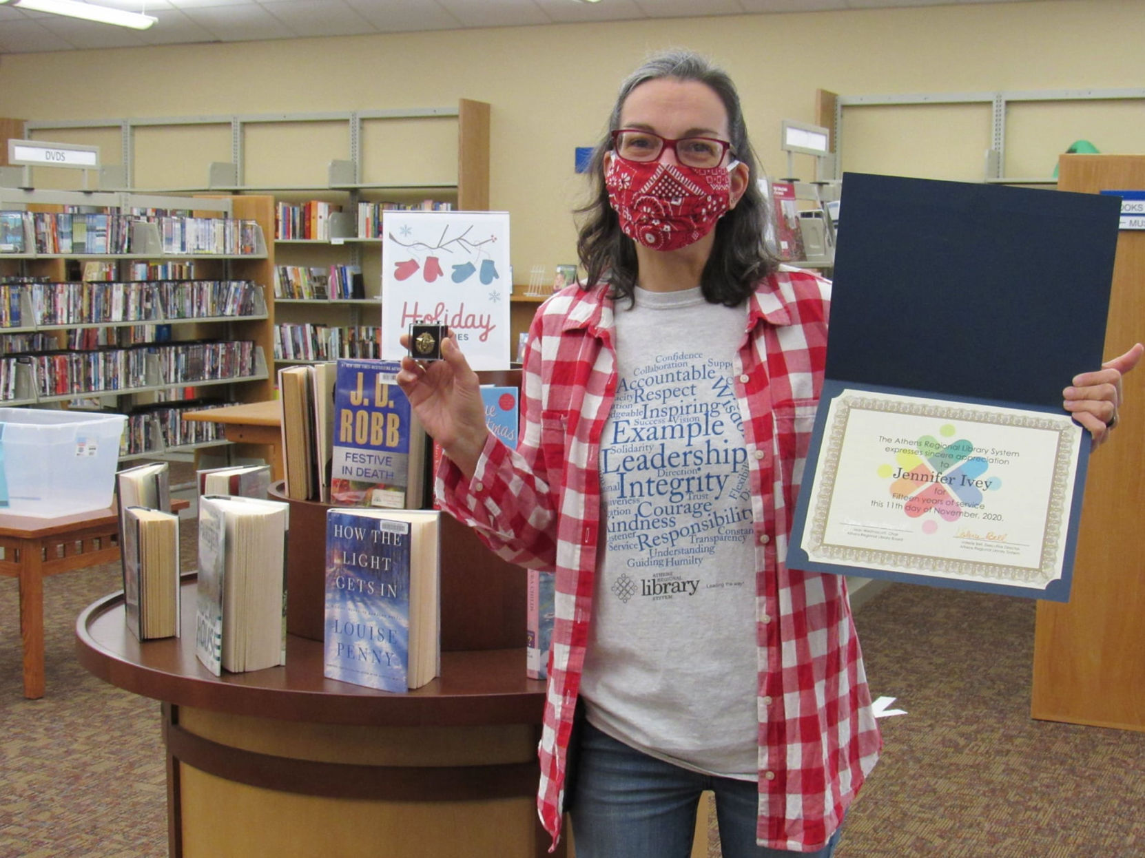 Ivey recognized for 15 years of service